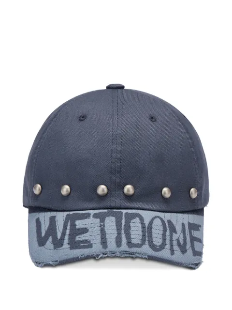 We11done studded distressed baseball cap