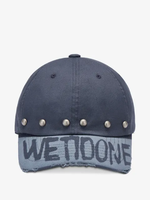 We11done studded distressed baseball cap