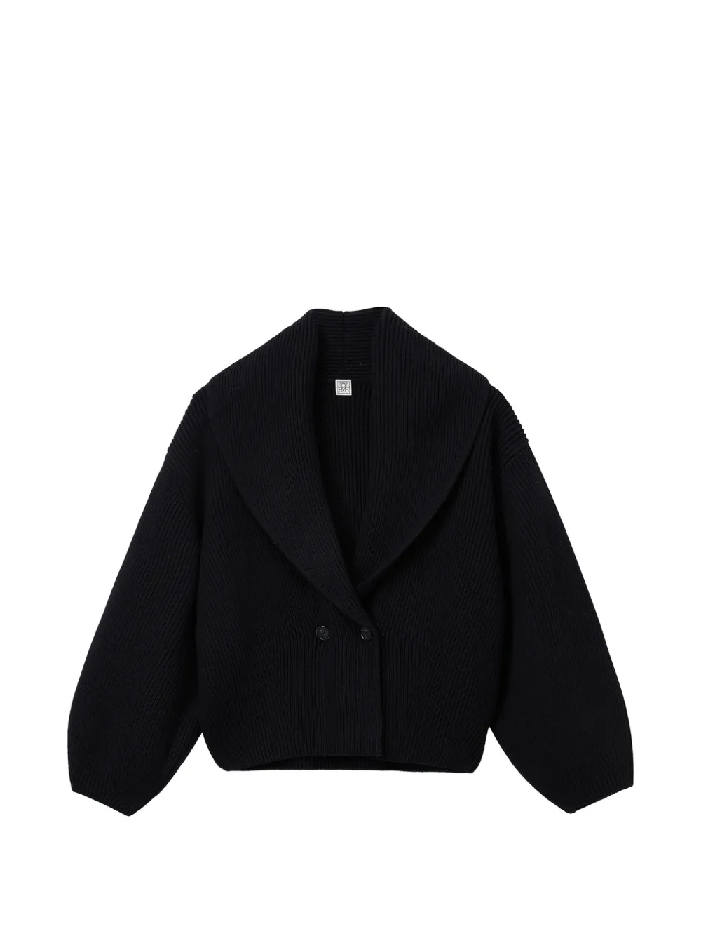 TOTEME shawl-lapel cardigan - Nero