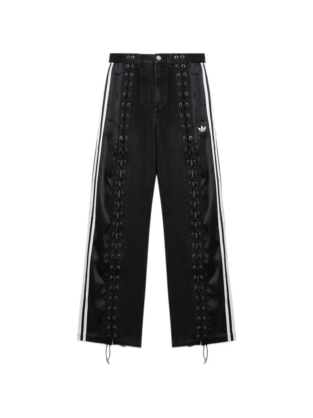 adidas lace-up 3-Stripes trousers - Nero