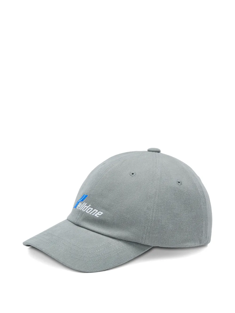  We11done Logo-detail Baseball Cap - Grey 