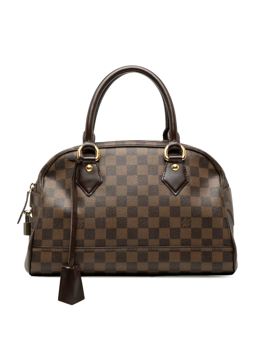 Louis Vuitton Pre-Owned Borsa a mano Duomo in tela Damier Ebène 2008 - Marrone