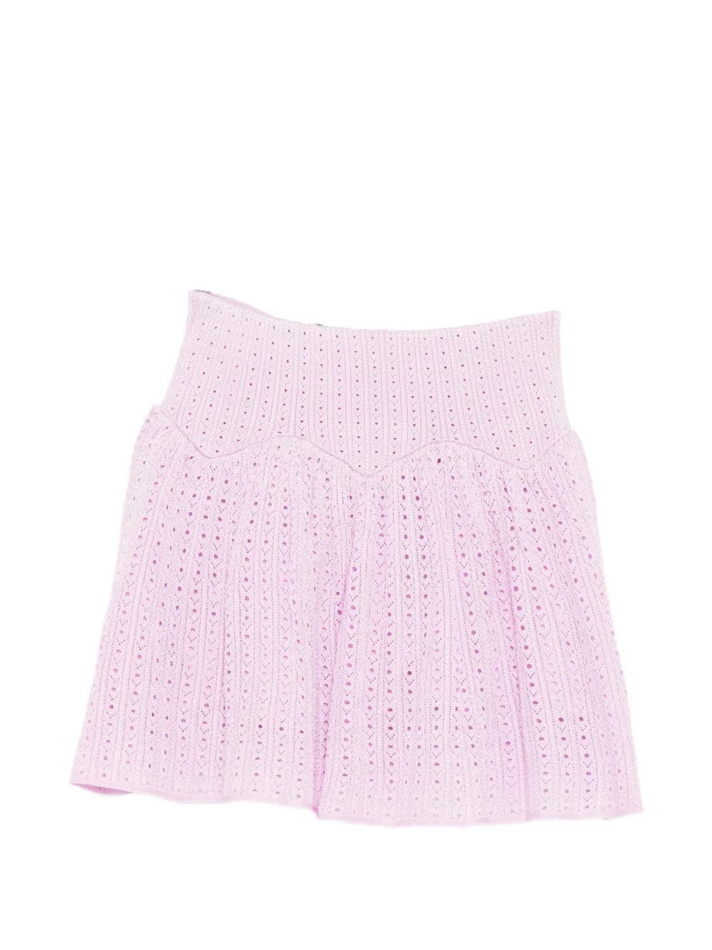  Self-portrait Kids Pointelle Skirt - Purple 