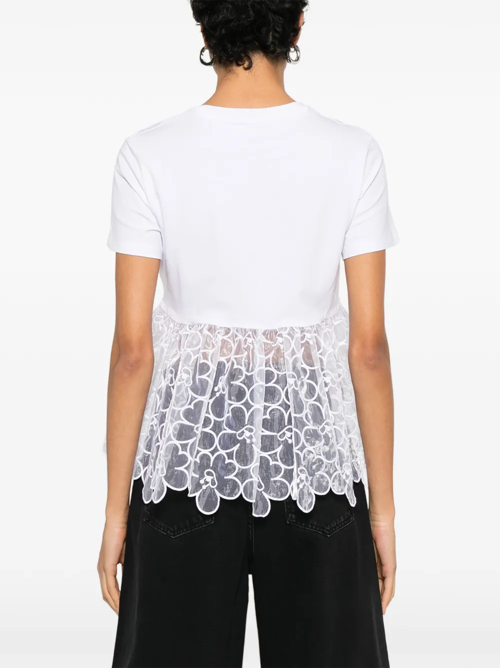 Cecilie Bahnsen T-shirt met kant Wit