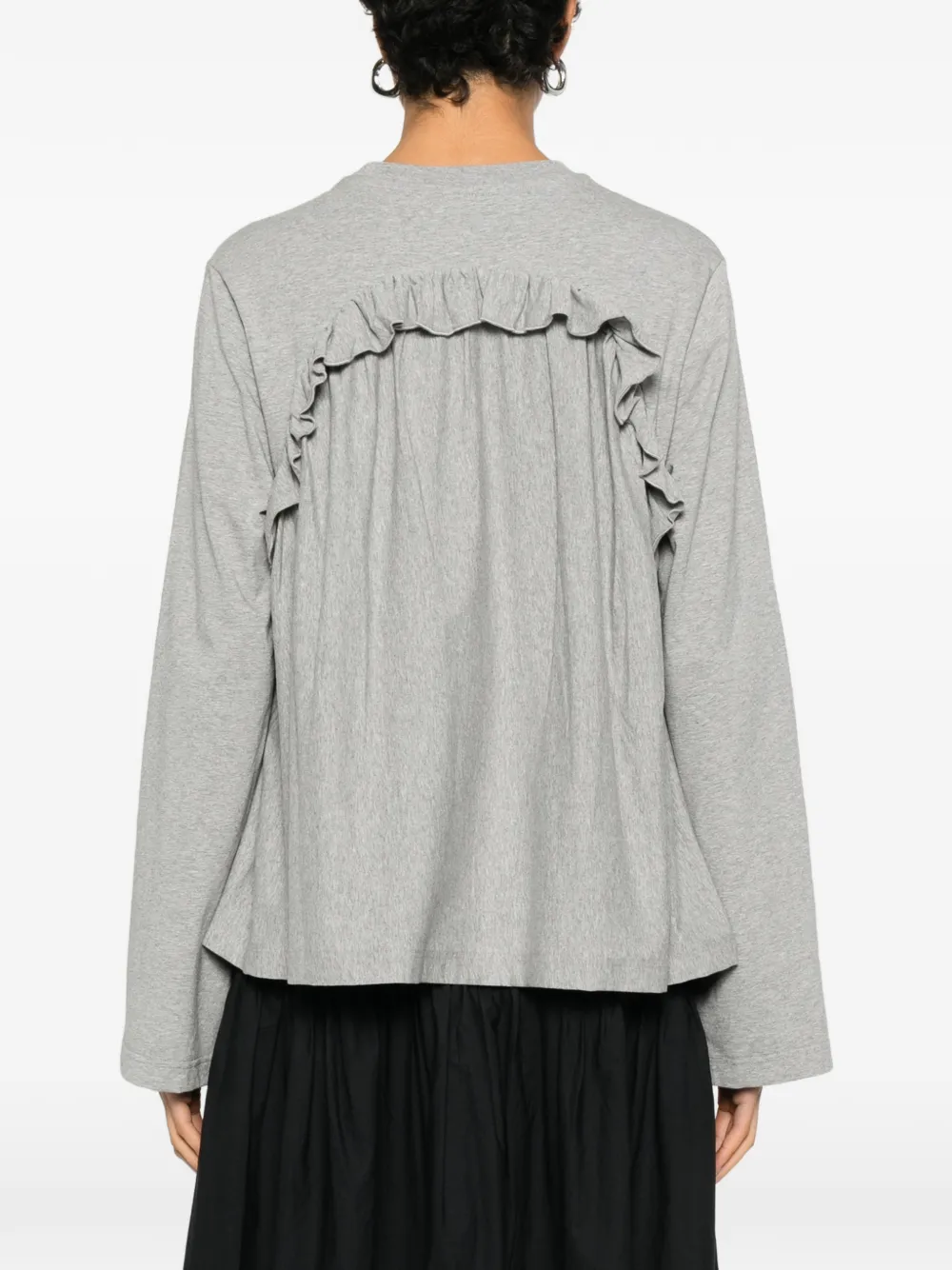 Cecilie Bahnsen ラッフル トップ | グレー | FARFETCH JP