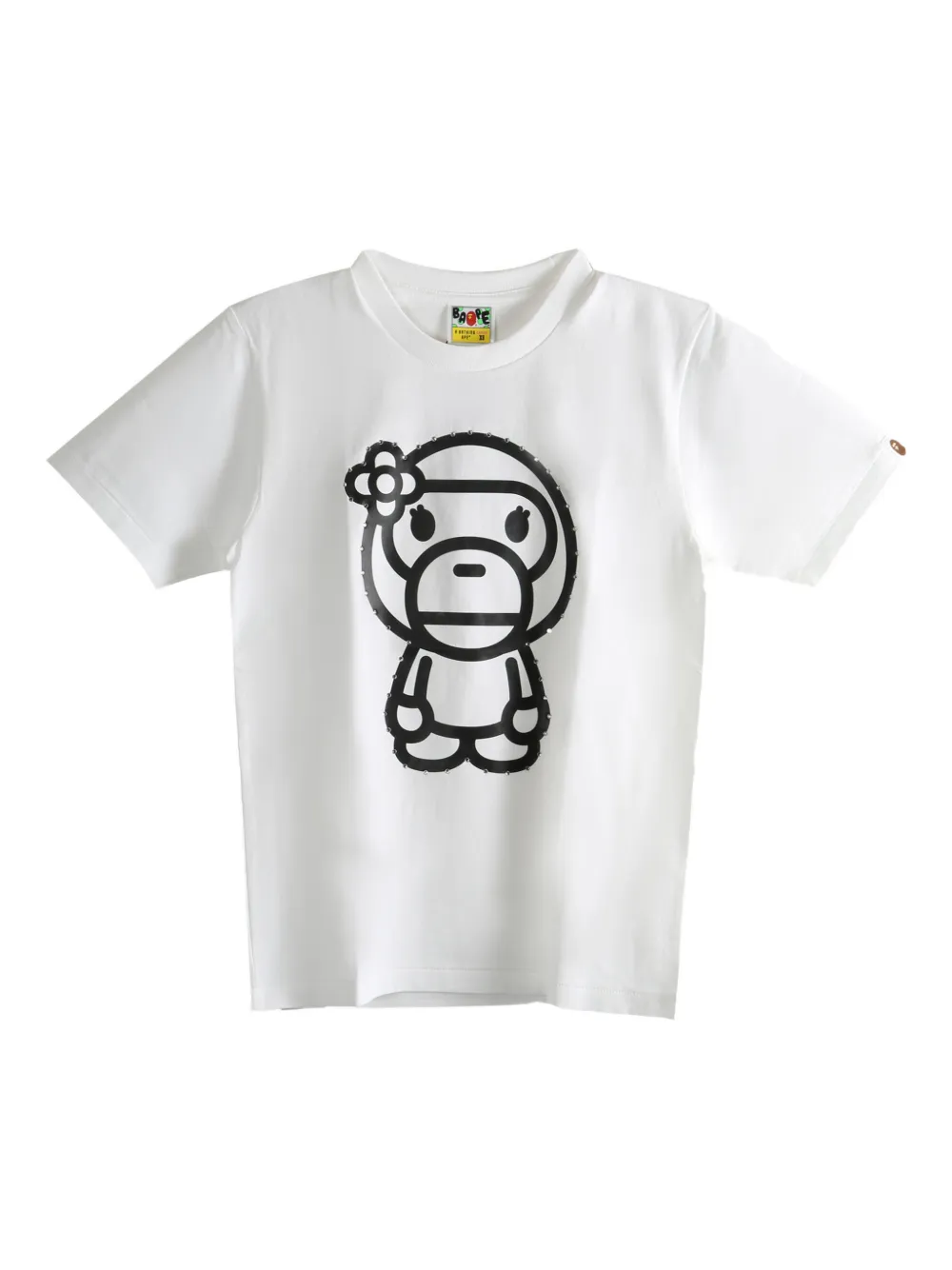 A BATHING APE® flower ape T-shirt - Bianco