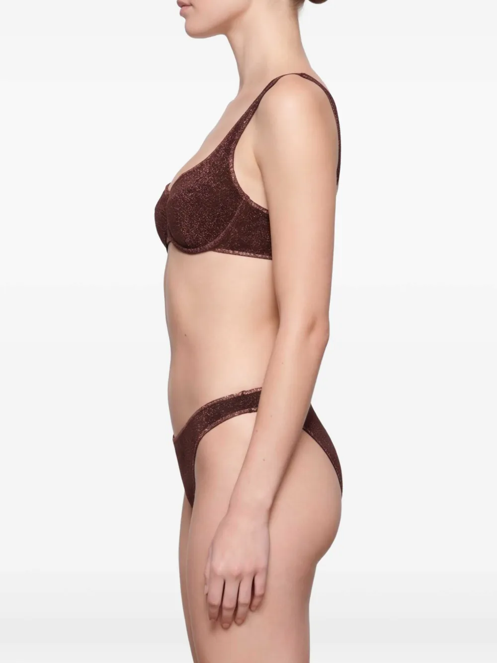 Oséree Bikini met glitters Bruin