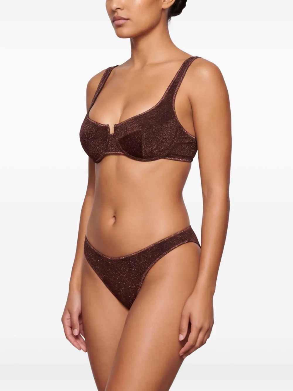 Oséree Bikini met glitters Bruin