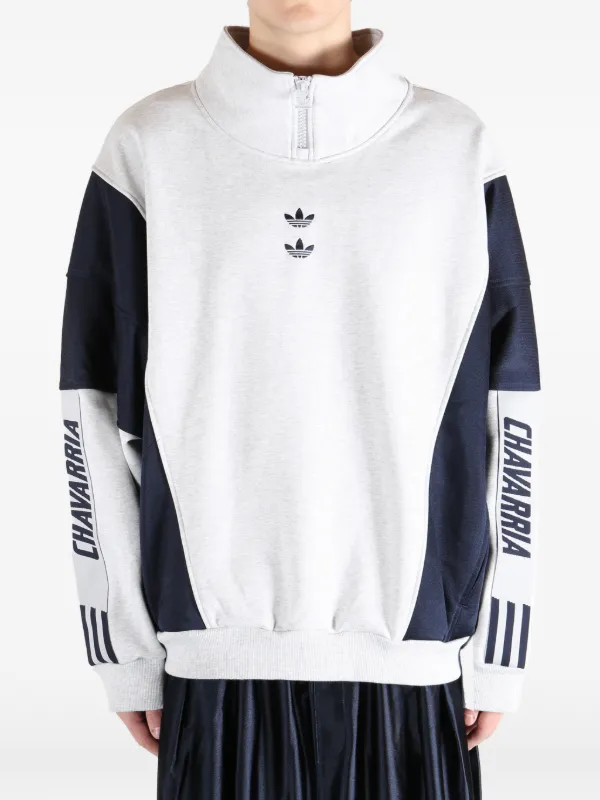 Adidas x Willy Chavarria Watsonville mock-neck Sweatshirt | Grey