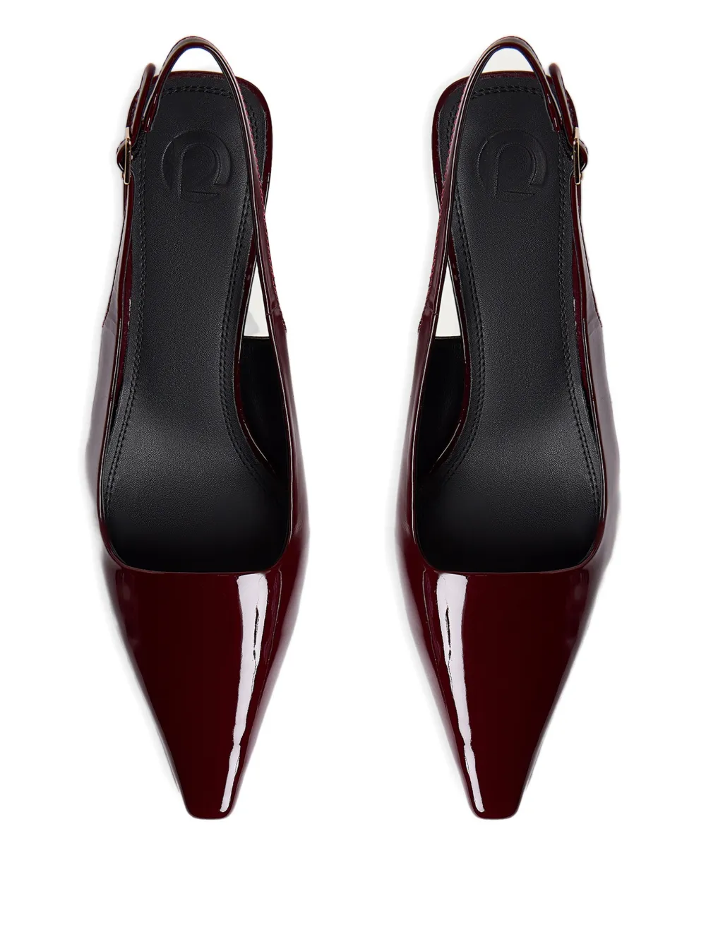 12 STOREEZ Lakleren slingback pumps Rood