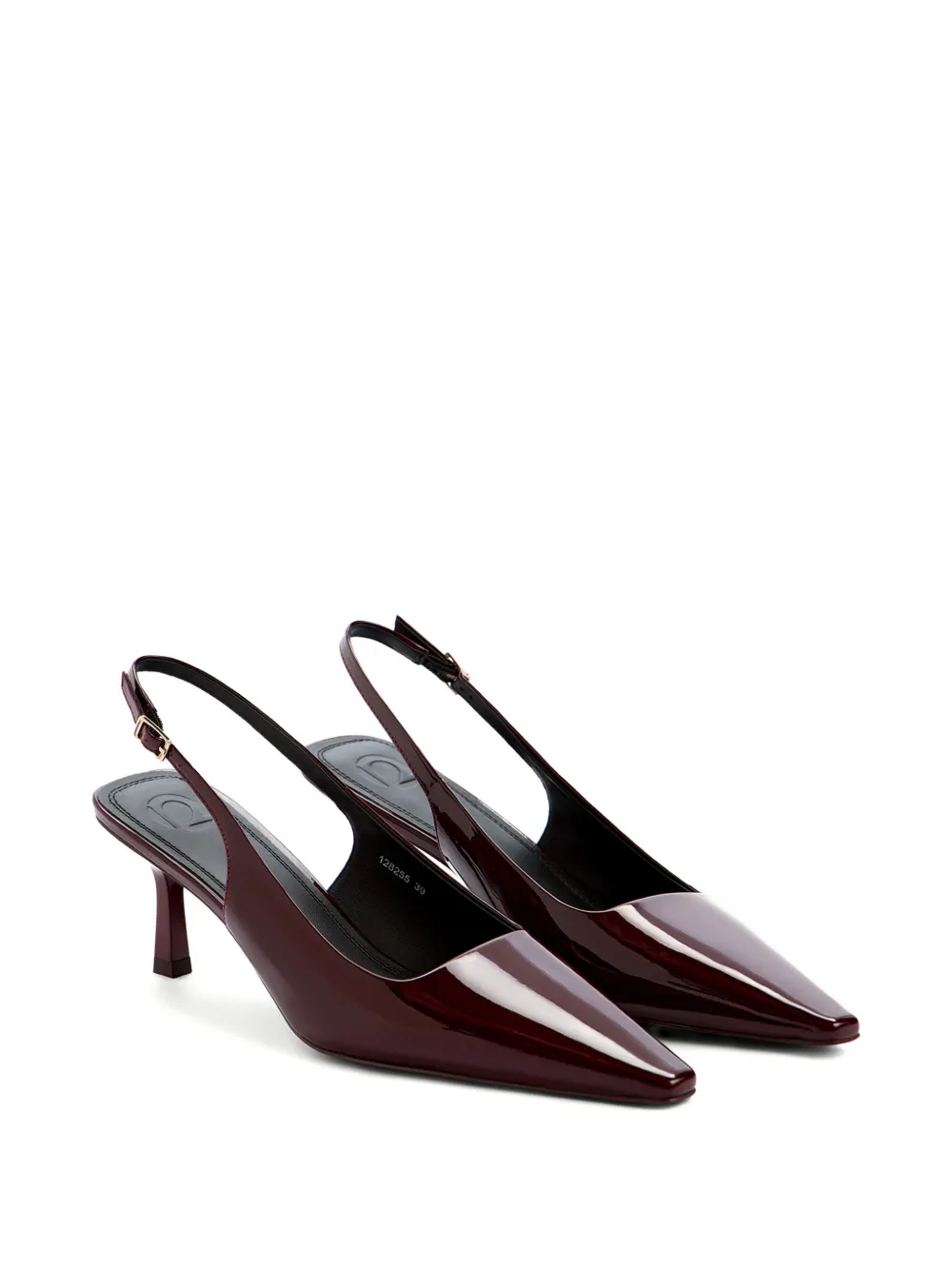 12 STOREEZ Lakleren slingback pumps Rood