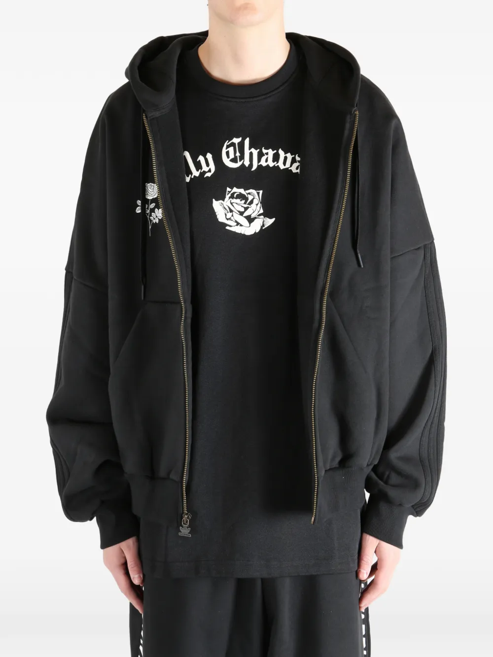 Adidas x Willy Chavarria zip-up Hoodie | Black | FARFETCH