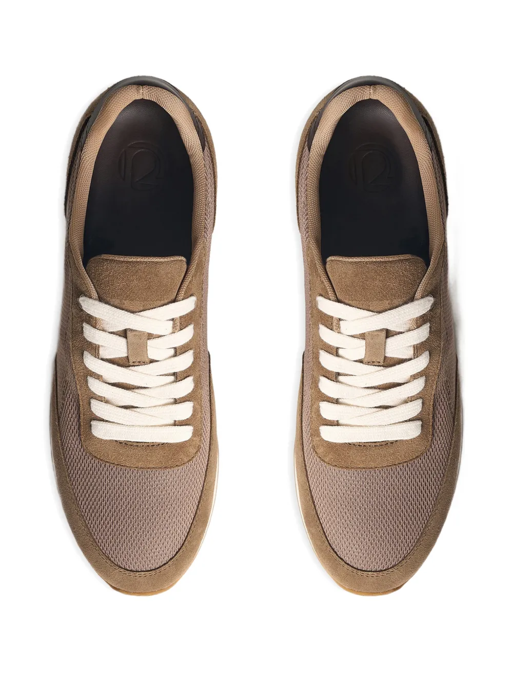 12 STOREEZ Sneakers met vlakken Bruin