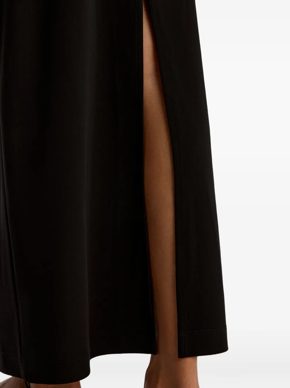 12 STOREEZ Maxi-rok met zijsplit Zwart