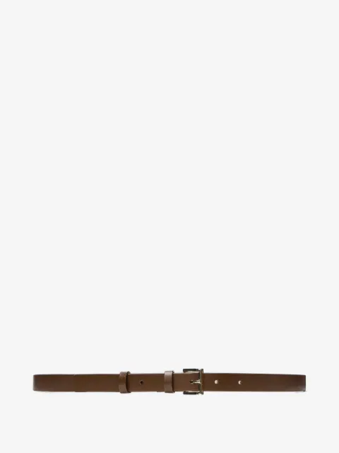 12 STOREEZ square-buckle leather belt