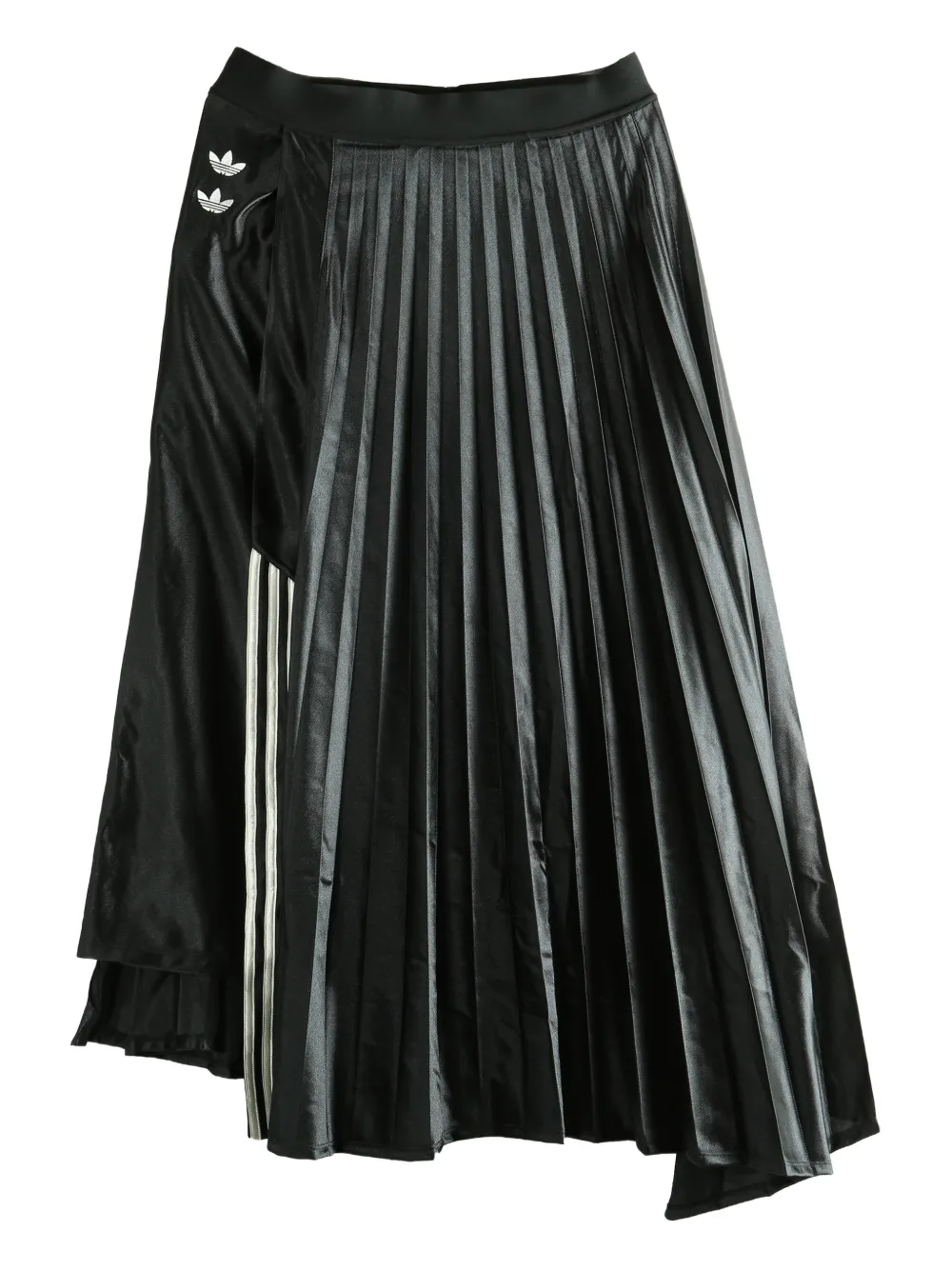 adidas pleated asymmetric skirt - Nero