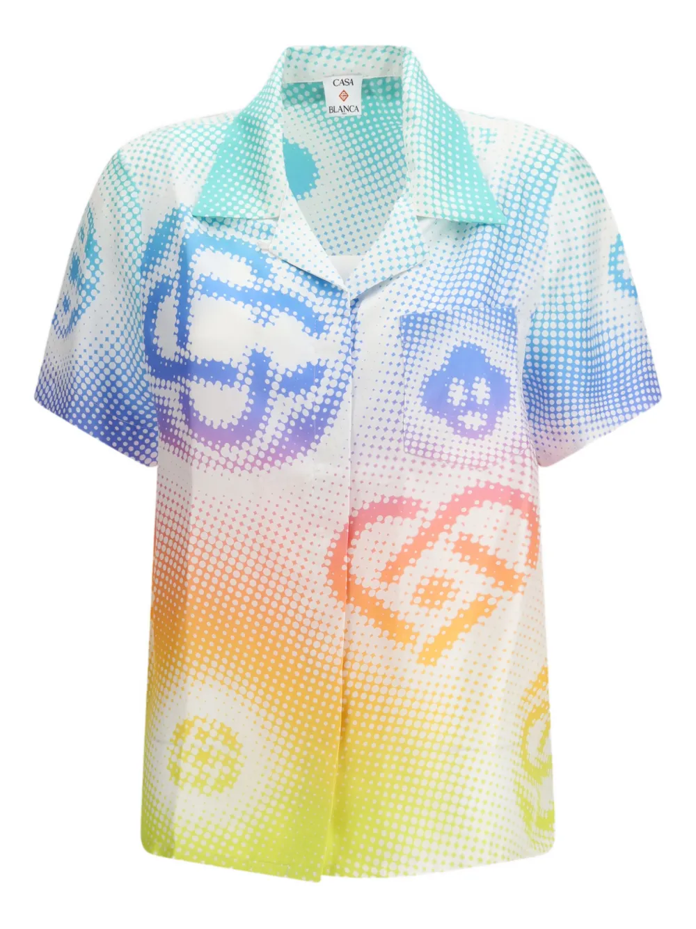 Casablanca printed shirt - Bianco