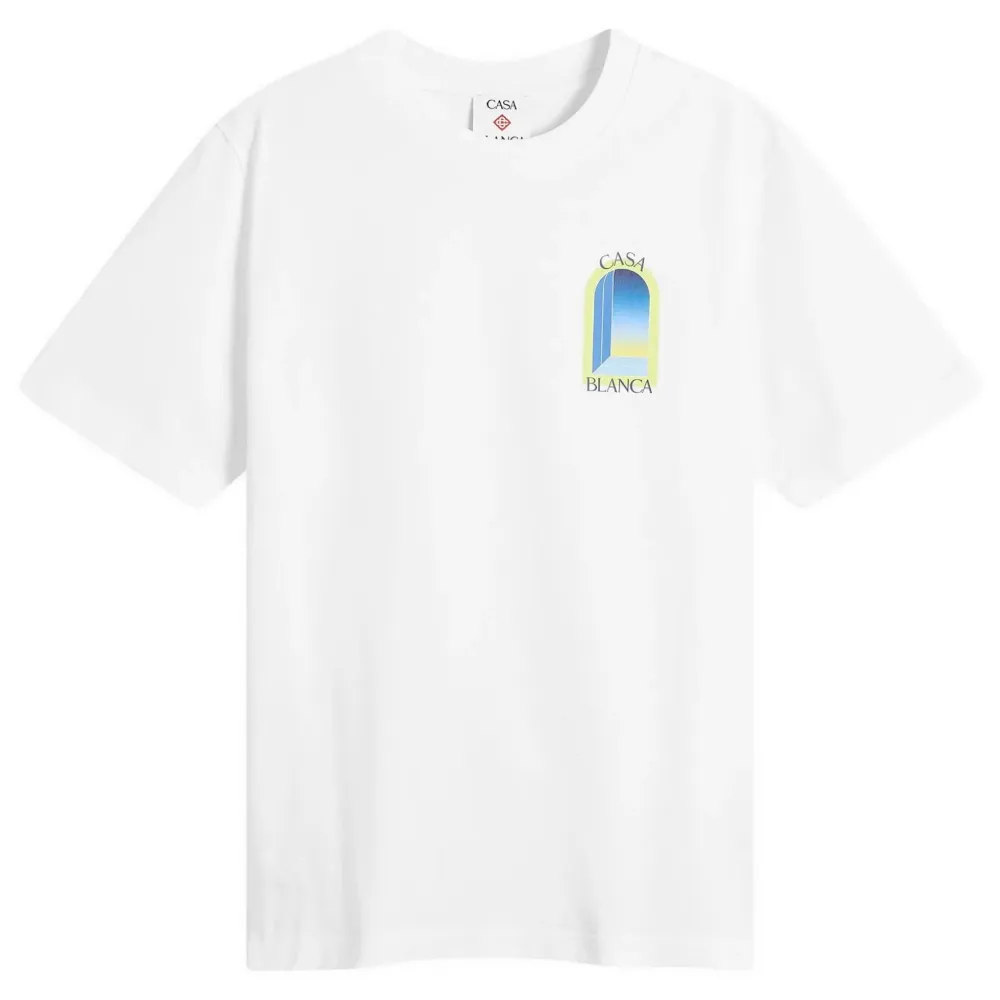 Casablanca crystal monogram T-shirt - Schwarz