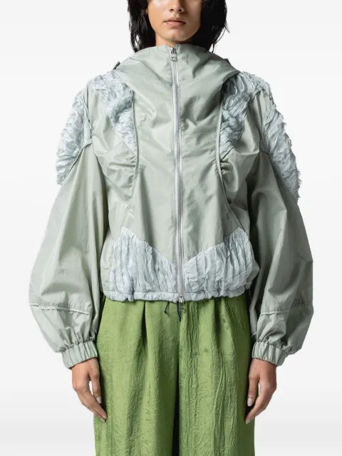 Muller Of Yoshiokubo ruffled hooded jacket