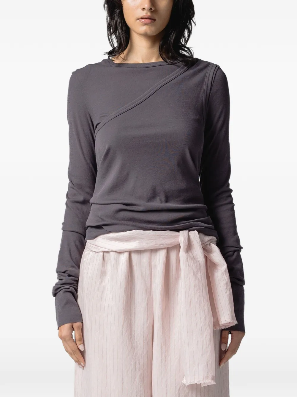 Muller Of Yoshiokubo layered-effect long-sleeve T-shirt · 36