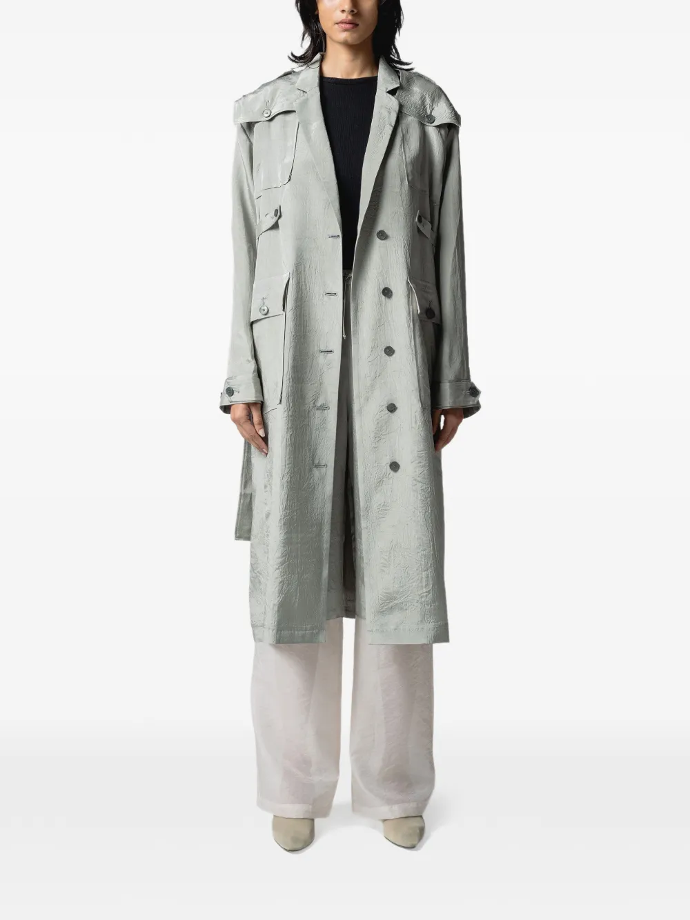 Muller Of Yoshiokubo belted button-up jacket · 38