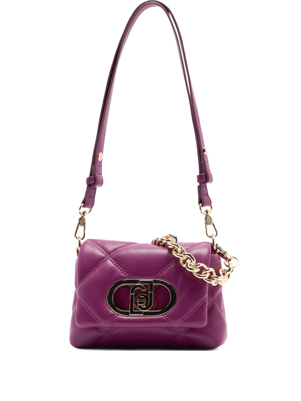 LIU JO LaPuffy quilted monogram bag | Purple | Image 1