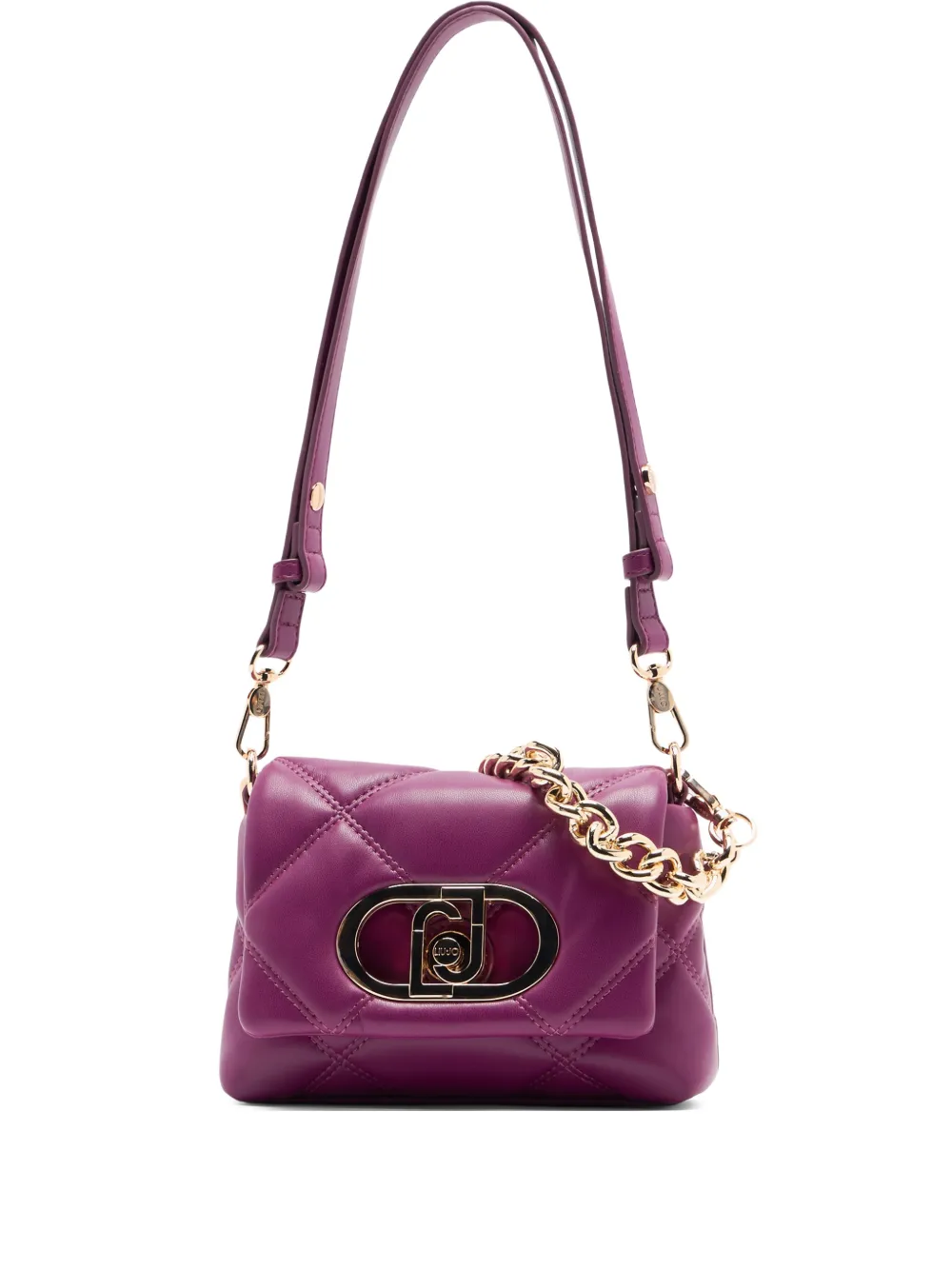 LIU JO LaPuffy quilted monogram bag | Purple | Image 1