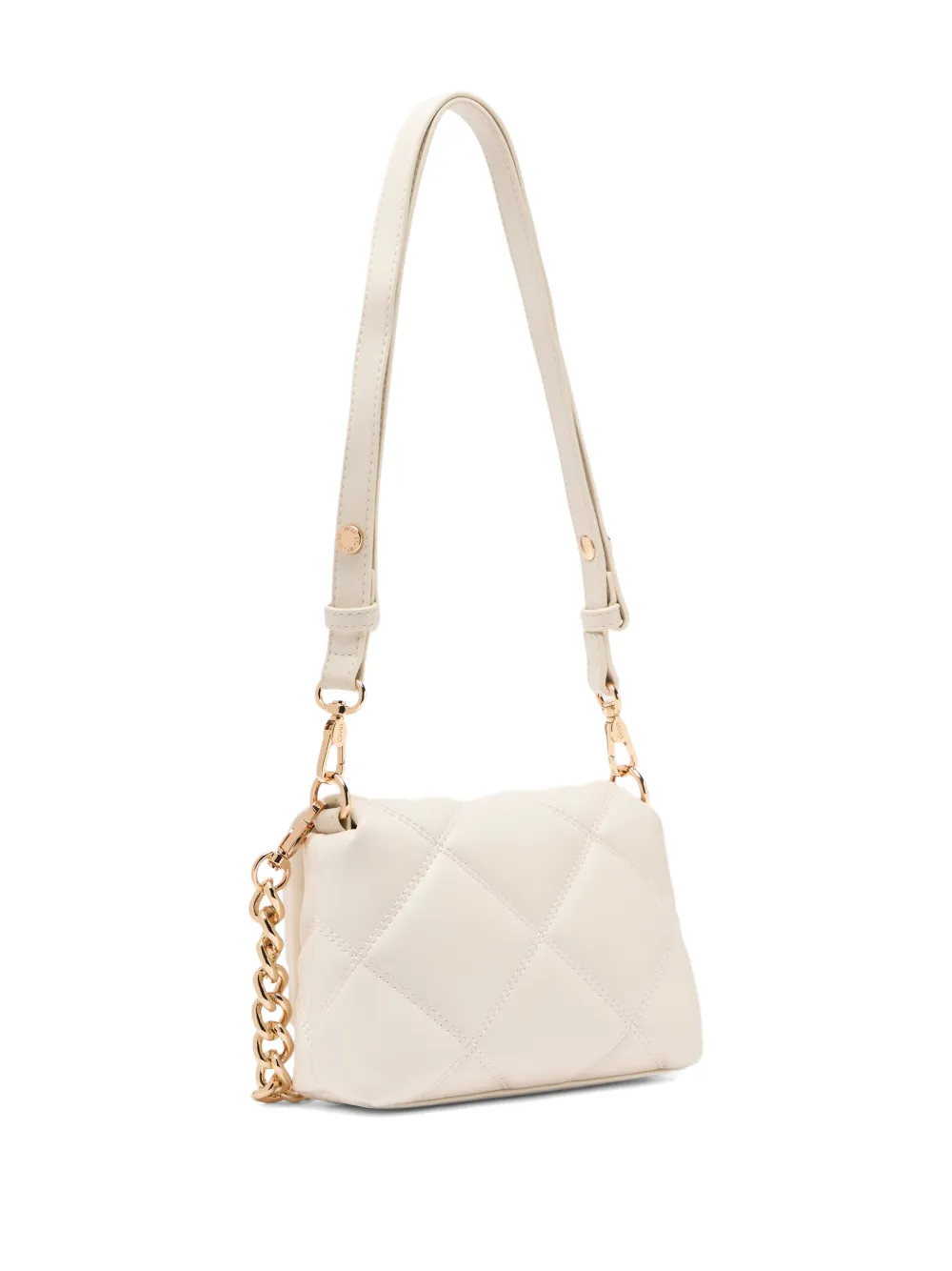  Liu Jo Lapuffy Monogram Shoulder Bag - White 