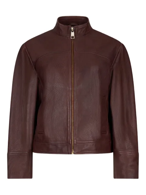LIU JO laces leather jacket