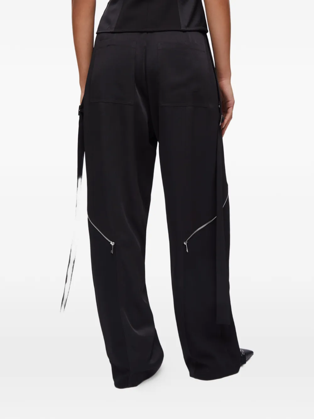 LIU JO Broek met wijde pijpen Zwart