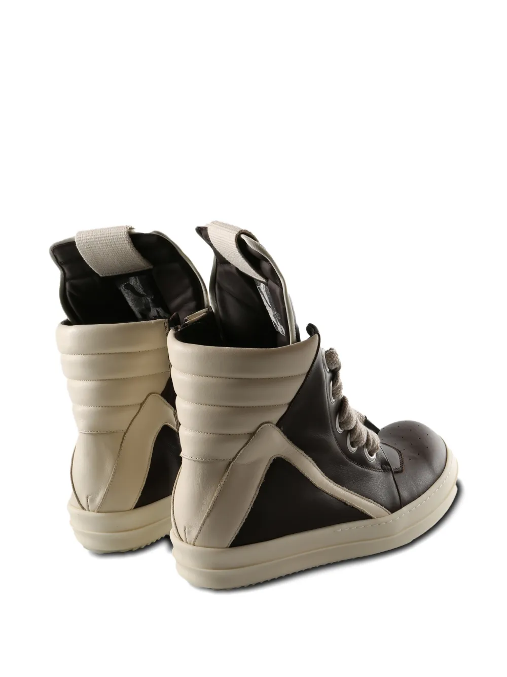 Rick Owens Jumbolace Geobasket high-top sneakers Bruin
