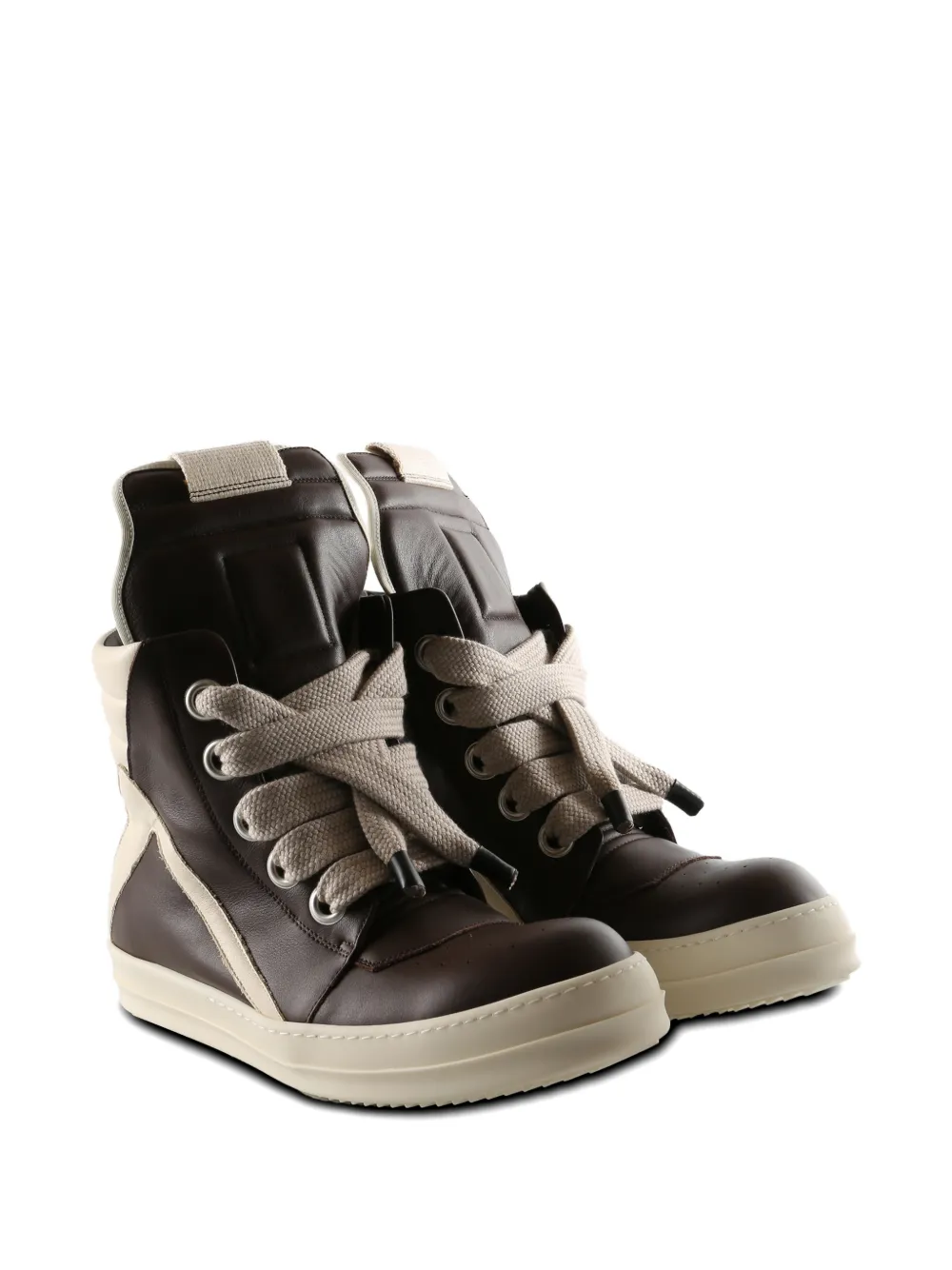 Rick Owens Jumbolace Geobasket high-top sneakers Bruin