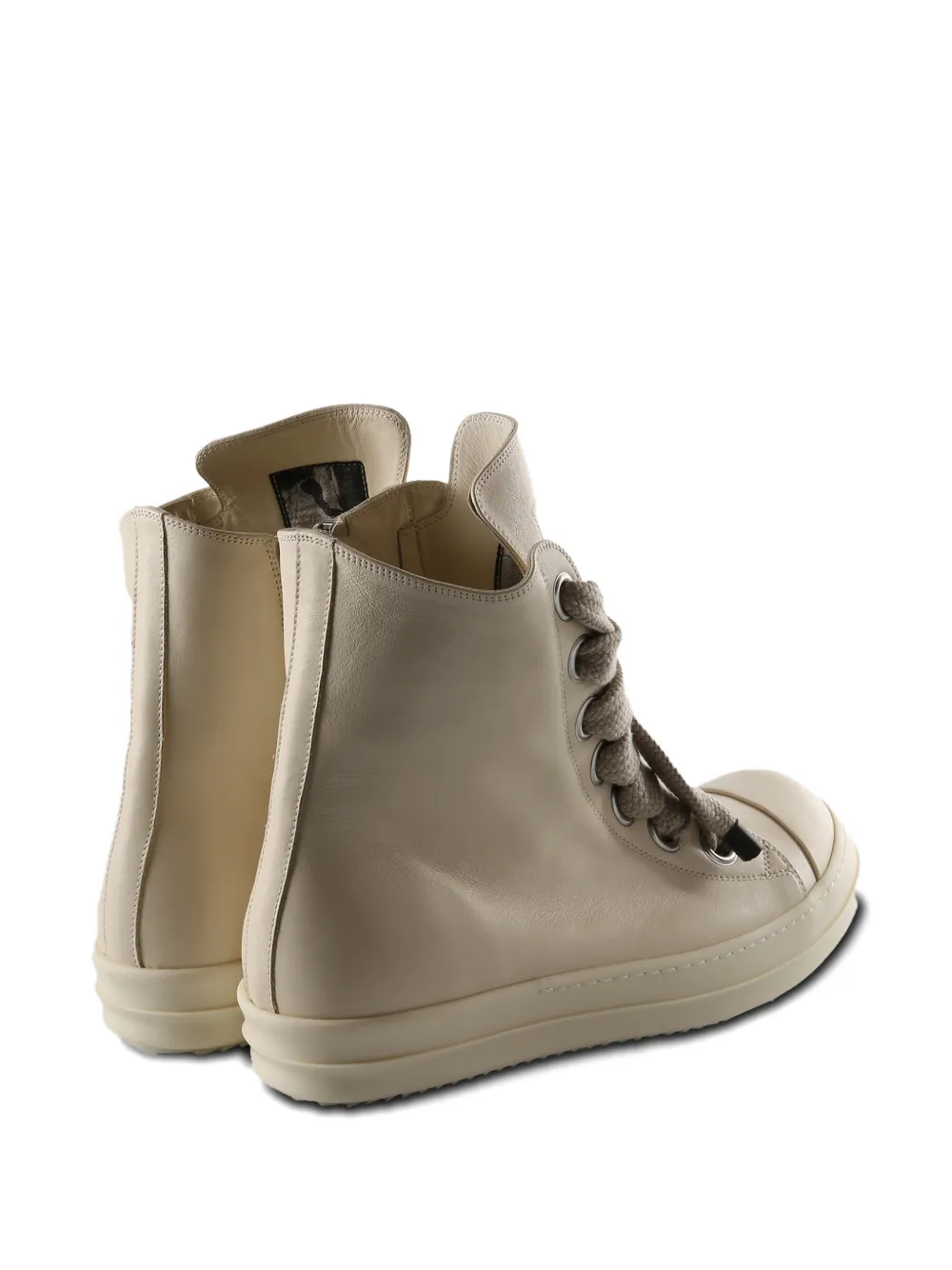 Rick Owens Jumbolace high-top sneakers Beige