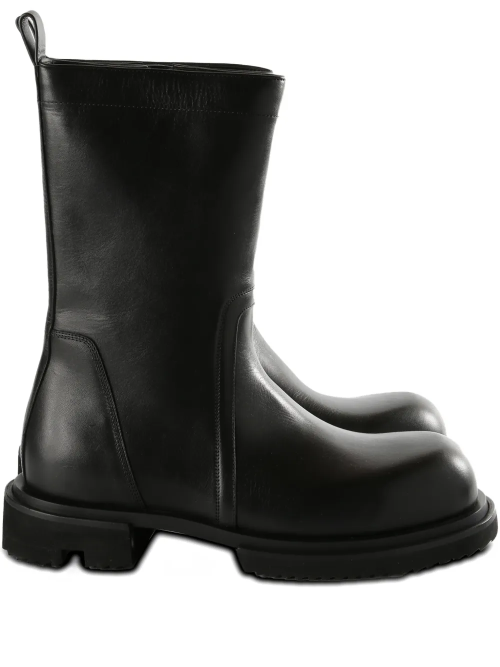 Rick Owens leather boots Zwart