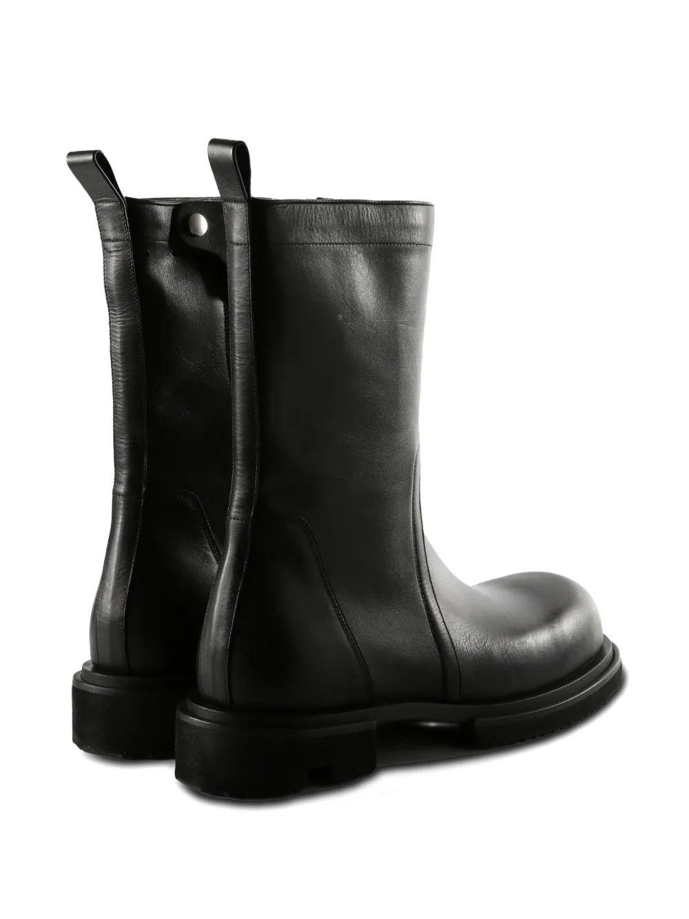 Rick Owens leather boots Zwart