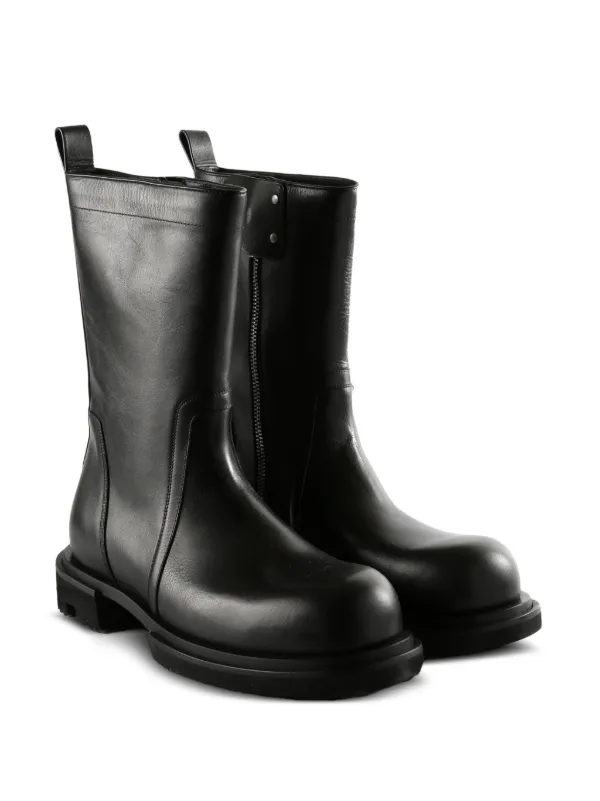 Rick Owens レザー ブーツ | ブラック | FARFETCH JP