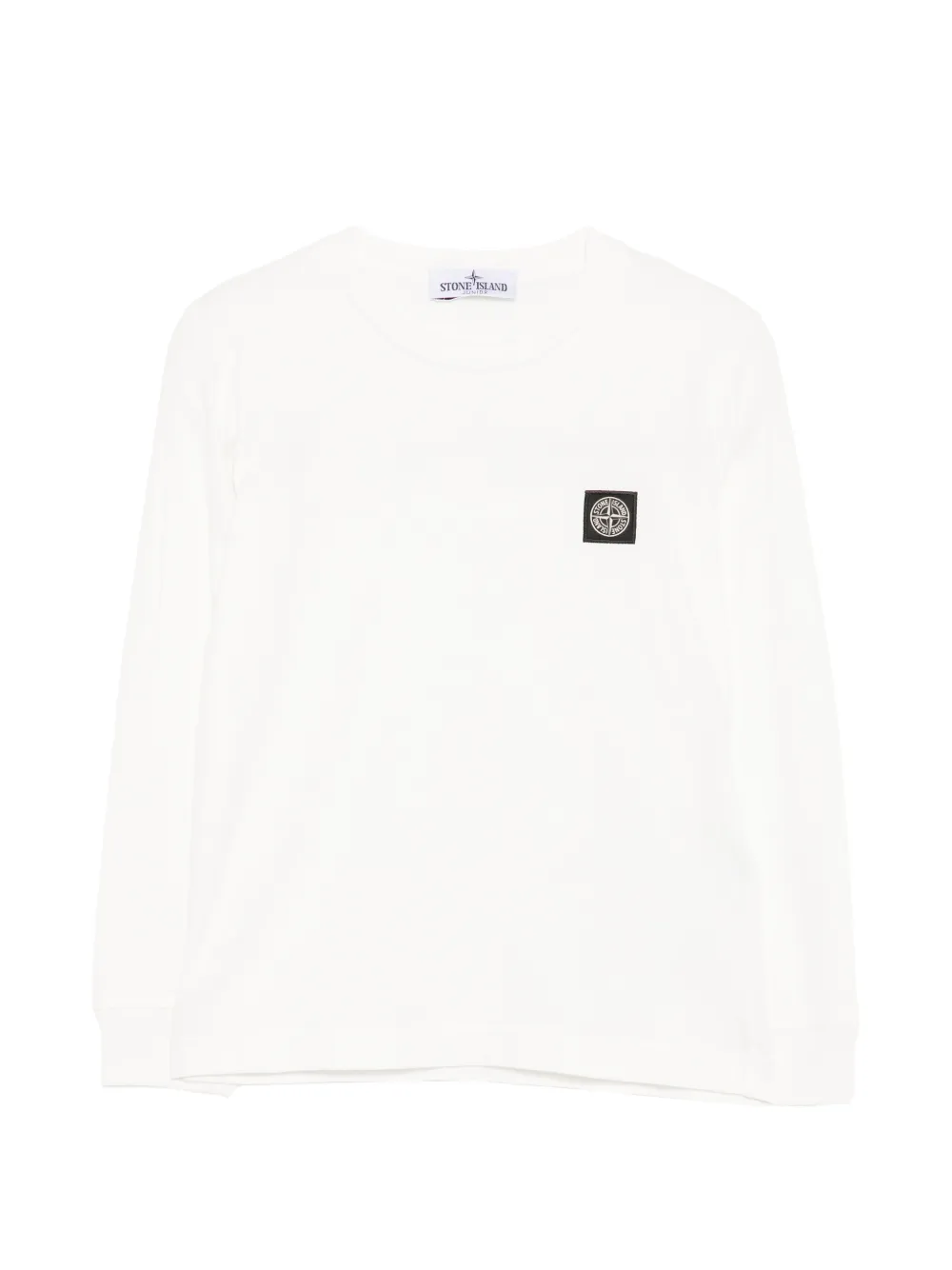 Stone Island Junior T-shirt con applicazione Compass - Bianco
