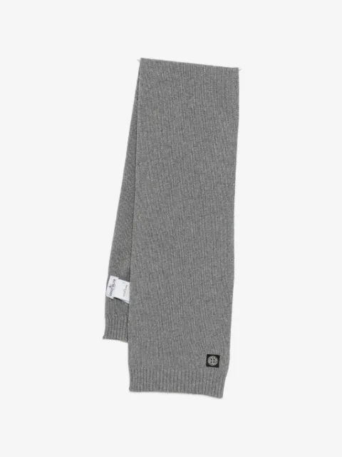Stone Island Junior compass-patch scarf
