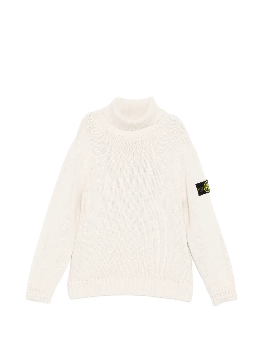 Stone Island Junior Maglione con applicazione Compass - Toni neutri
