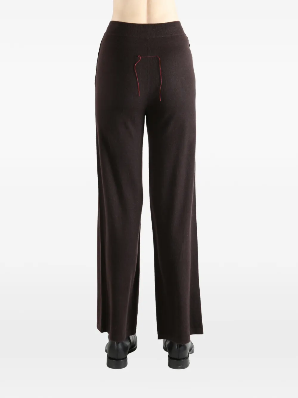Uma Wang x 1436 gebreide broek met trekkoord Bruin