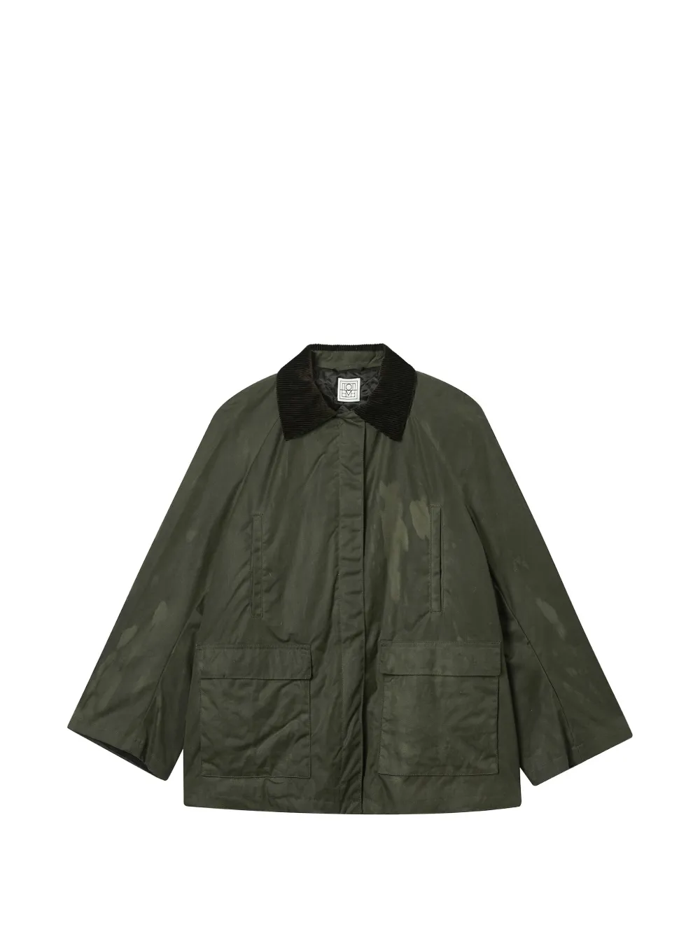 TOTEME corduroy-collar jacket - Verde