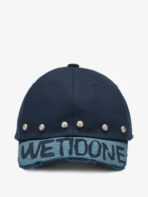 We11done studded distressed baseball cap