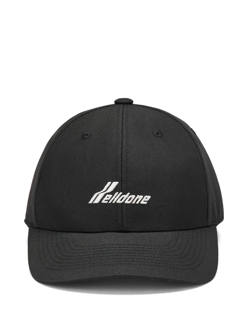 We11done logo-embroidered baseball cap - Nero