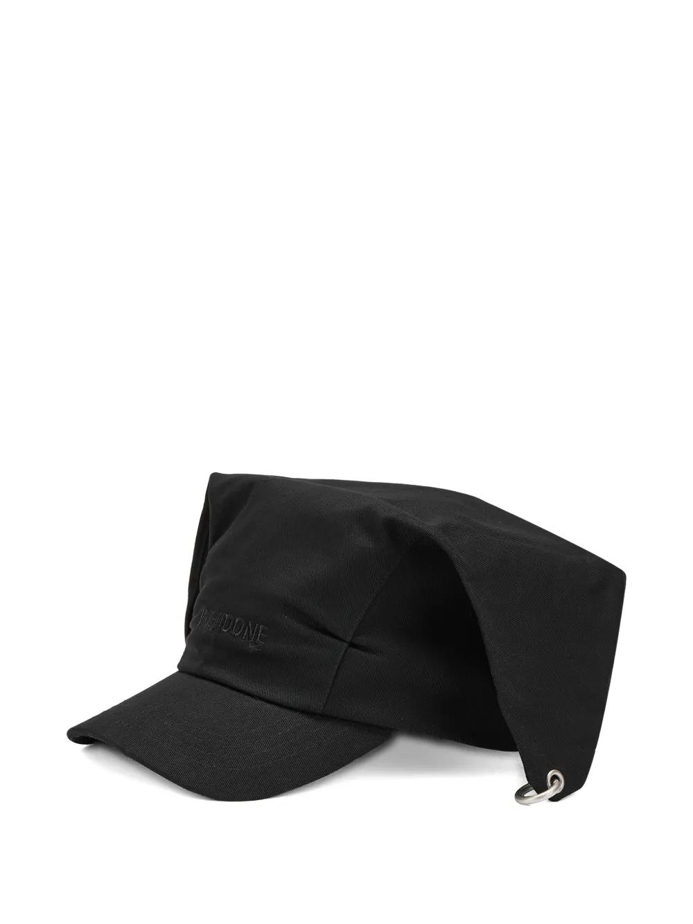 We11done eyelet cotton baseball cap - Nero