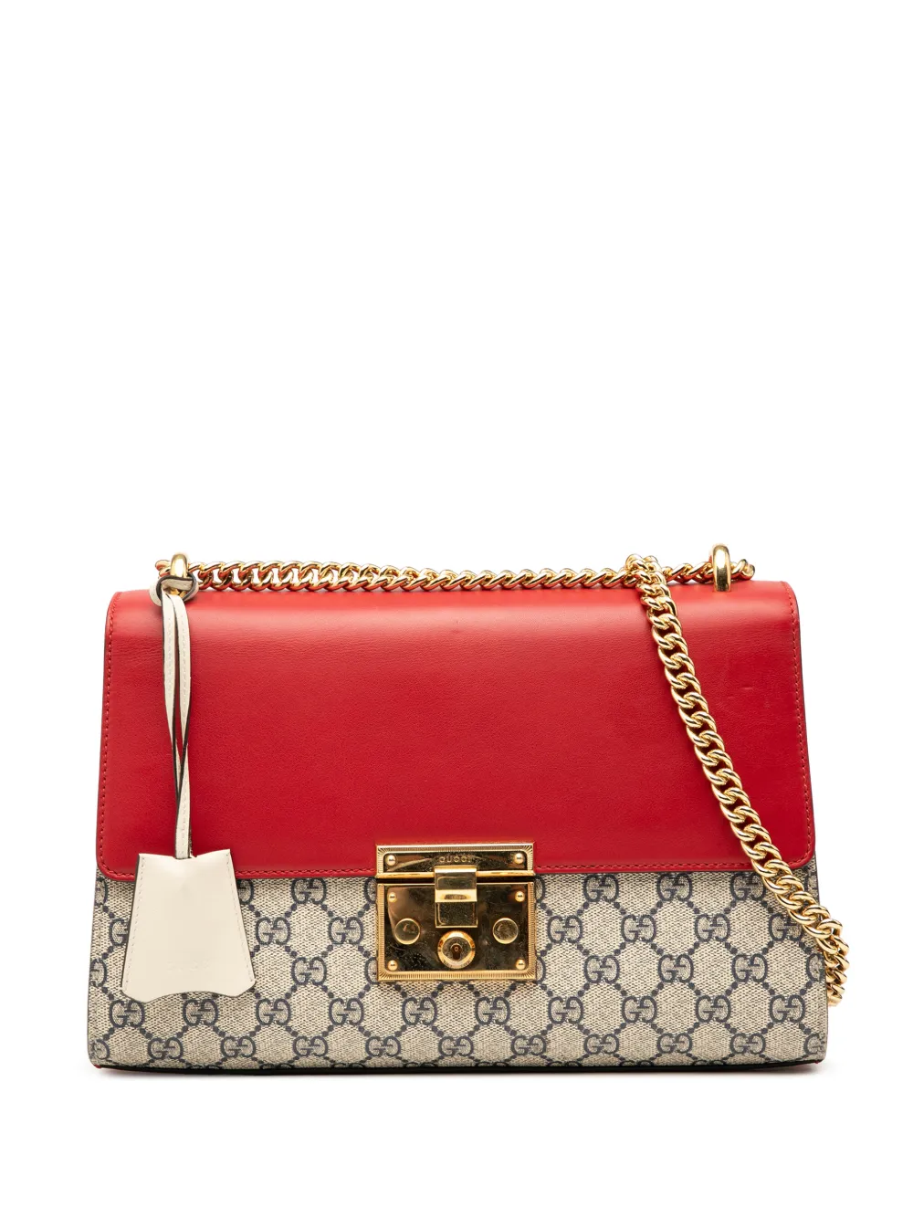 Gucci Pre-Owned Borsa a spalla Padlock media in tessuto GG Supreme 2016-2025 - Marrone