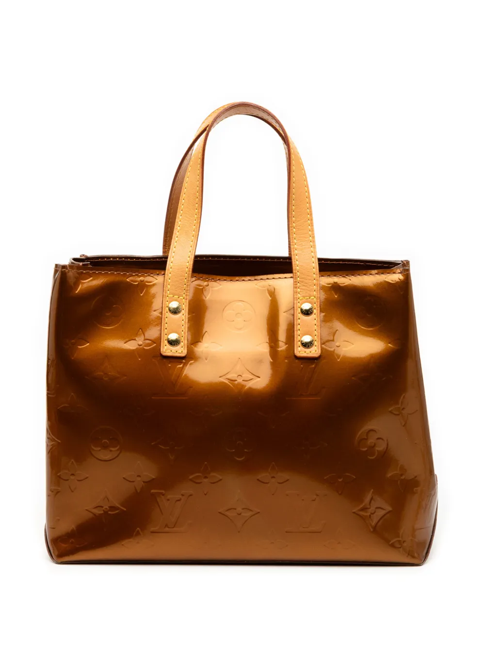 Louis Vuitton Pre-Owned Borsa a mano Reade PM in pelle Vernis con monogramma 2003 - Marrone