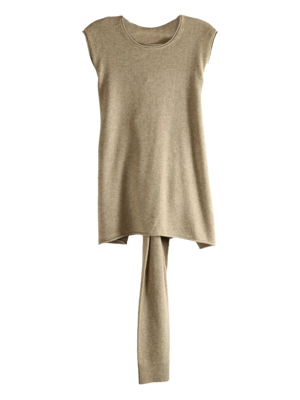 Uma Wang tied sleeveless tank top - Toni neutri