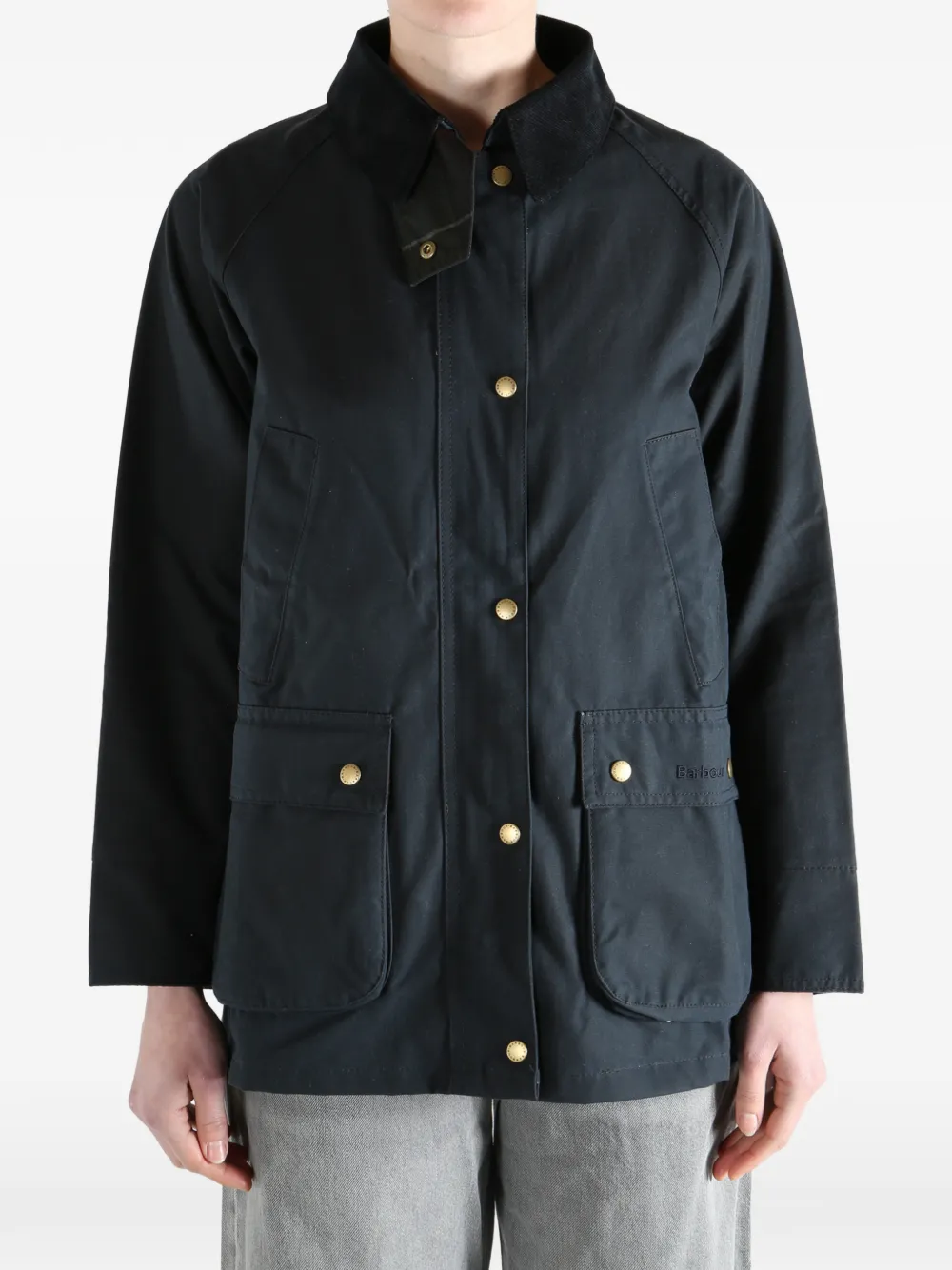 Barbour Acorn jack met kraag Blauw