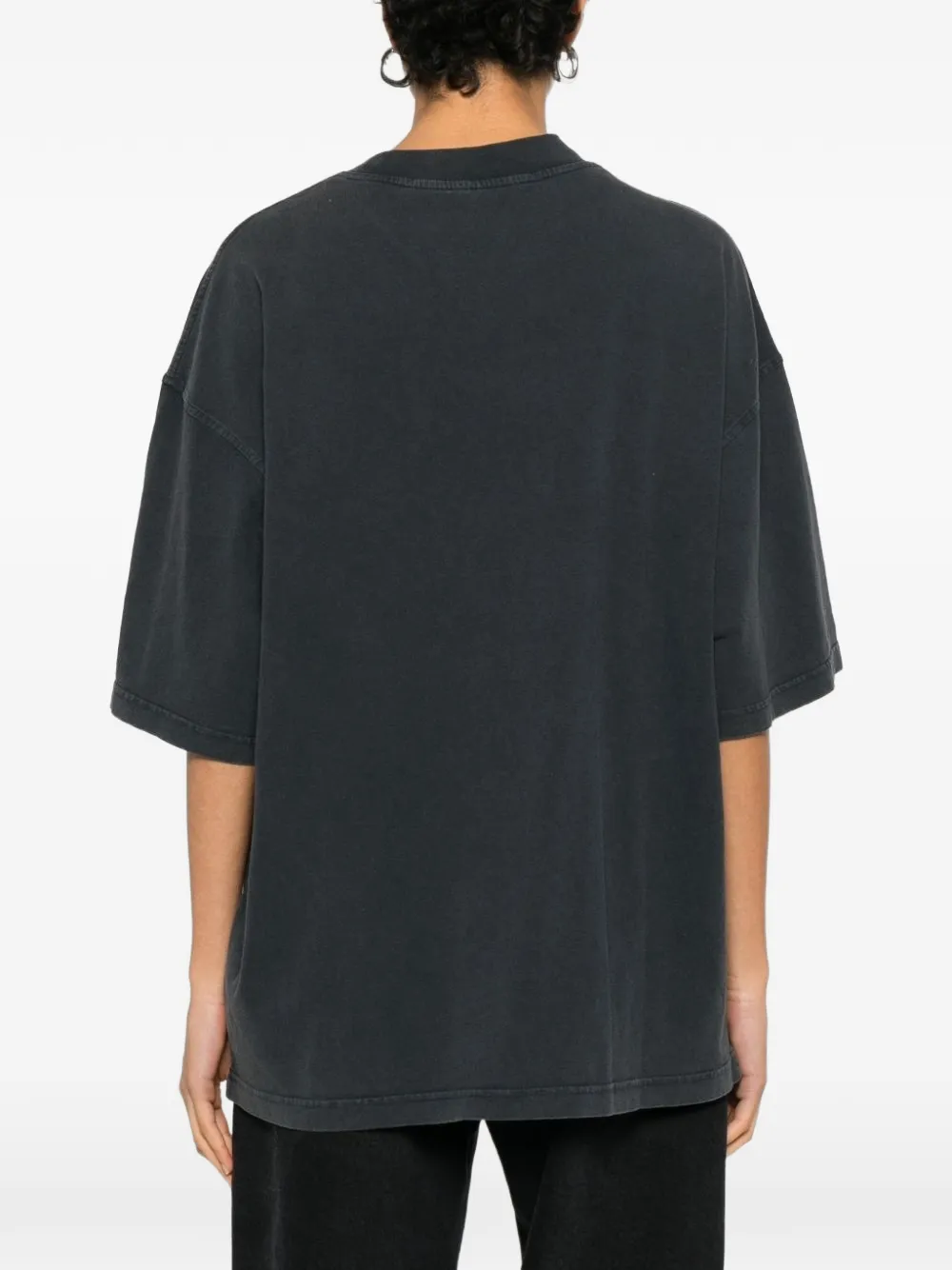 Alexander Wang ラインストーン グラフィック Tシャツ | ブラック