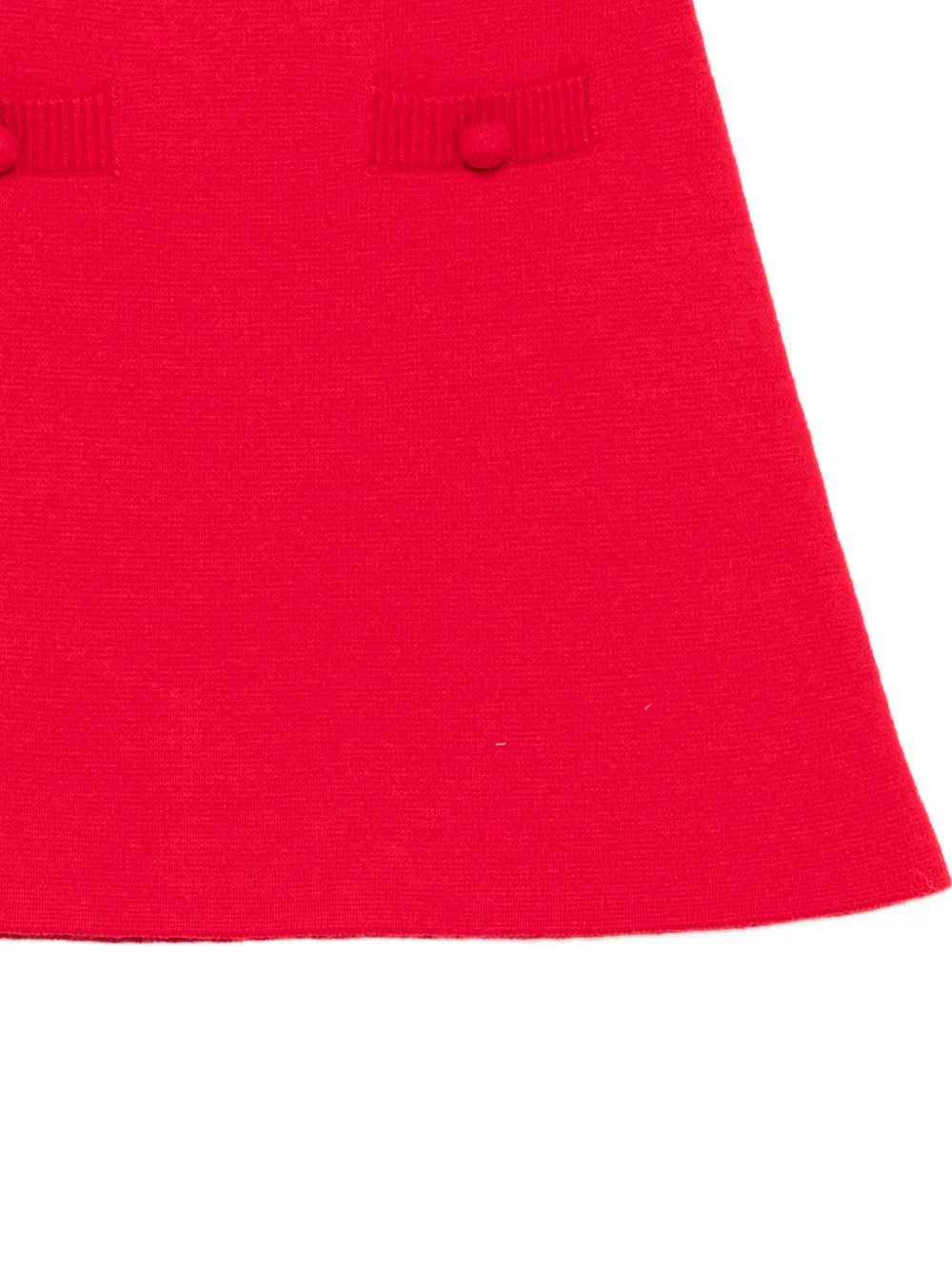  Self-portrait Kids Knitted Mini Skirt - Red 